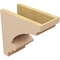 Ekena Millwork 6"W x 12"D x 12"H Classic Diane Rough Cedar Woodgrain TimberThane Corbel, Primed Tan CORUR06X12X12DIARCPR - alternate 3